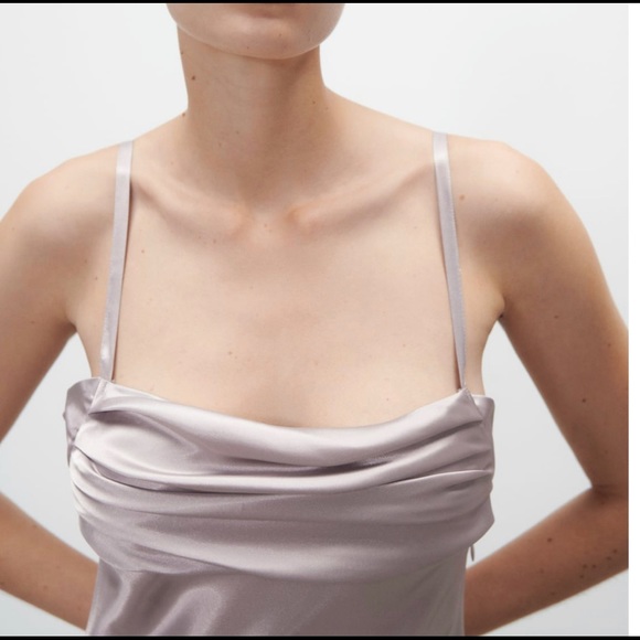 ZARA NWT SATIN SLIP DRESS XL - Picture 7 of 9